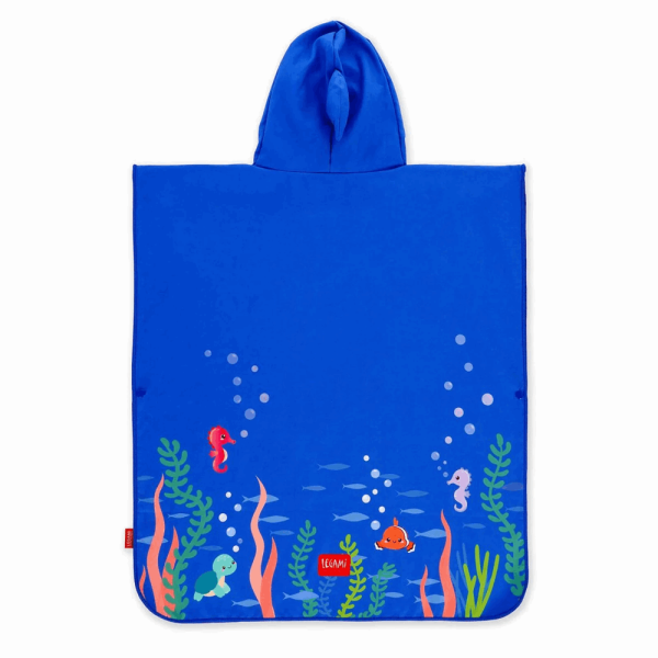 LEGAMI PTK0002 TOWELLING PONCHO FOR KIDS - SHARK