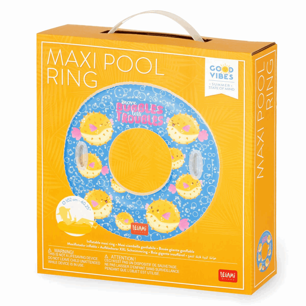 LEGAMI SWIM0018 MAXI POOL RING - PUFFERFISH