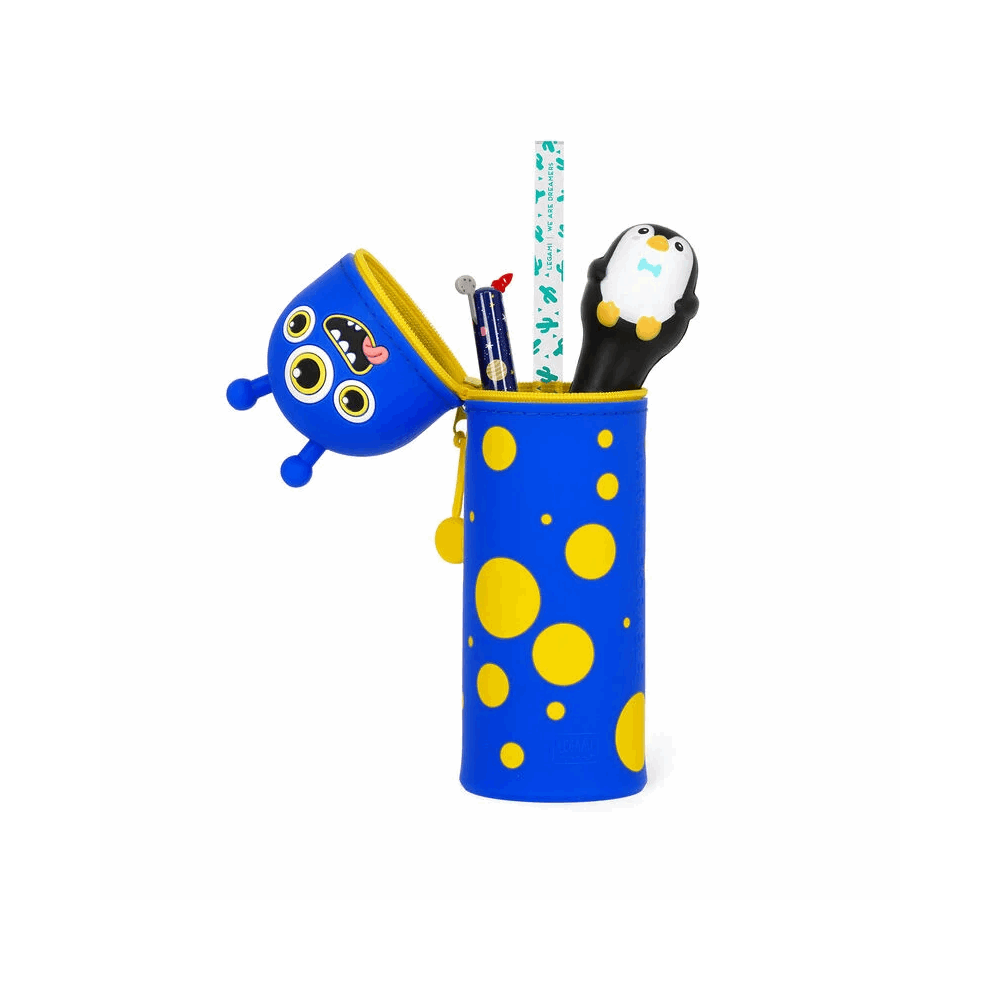 LEGAMI KA0020 2-IN-1 SILICONE PENCIL CASE - KAWAII - MONSTER