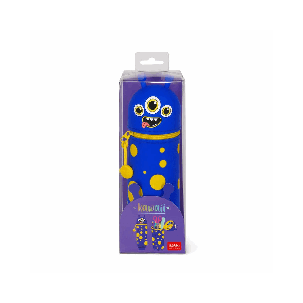 LEGAMI KA0020 2-IN-1 SILICONE PENCIL CASE - KAWAII - MONSTER