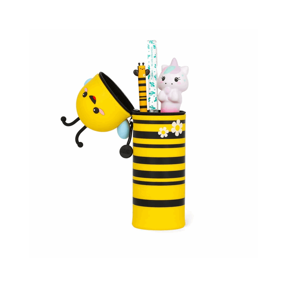 LEGAMI KA0021 2-IN-1 SILICONE PENCIL CASE - KAWAII - BEE