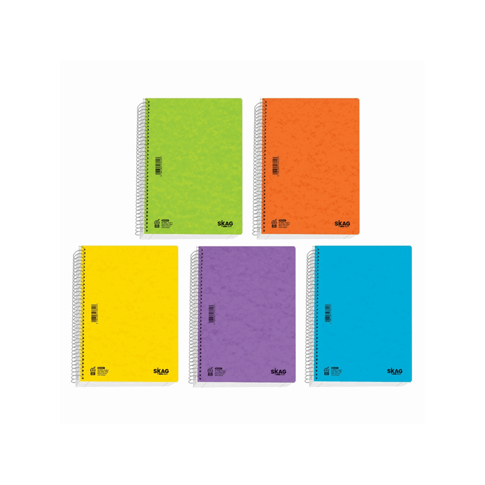 SKAG BASIC ΤΕΤΡΑΔΙΟ ΣΠΙΡΑΛ Β5(17x25) 5Θ 150φ Νο8005 276177