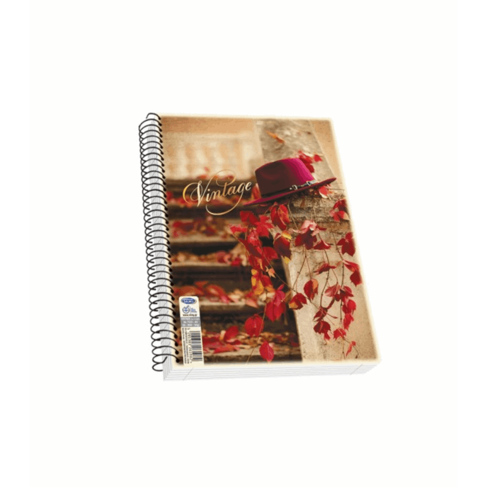SKAG VINTAGE ΤΕΤΡΑΔΙΟ ΣΠΙΡΑΛ A4(21Χ29) 3Θ 90φ Νο7323 261982