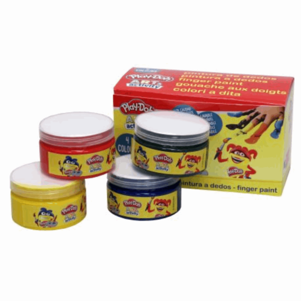 PLAY DOH ΔΑΚΤΥΛΟΜΠΟΓΙΕΣ ΣΕT 4χρωμάτων 70ml