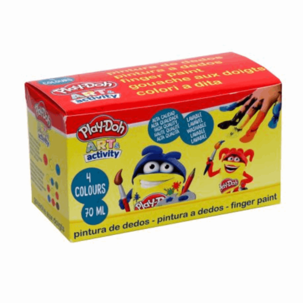 PLAY DOH ΔΑΚΤΥΛΟΜΠΟΓΙΕΣ ΣΕT 4χρωμάτων 70ml