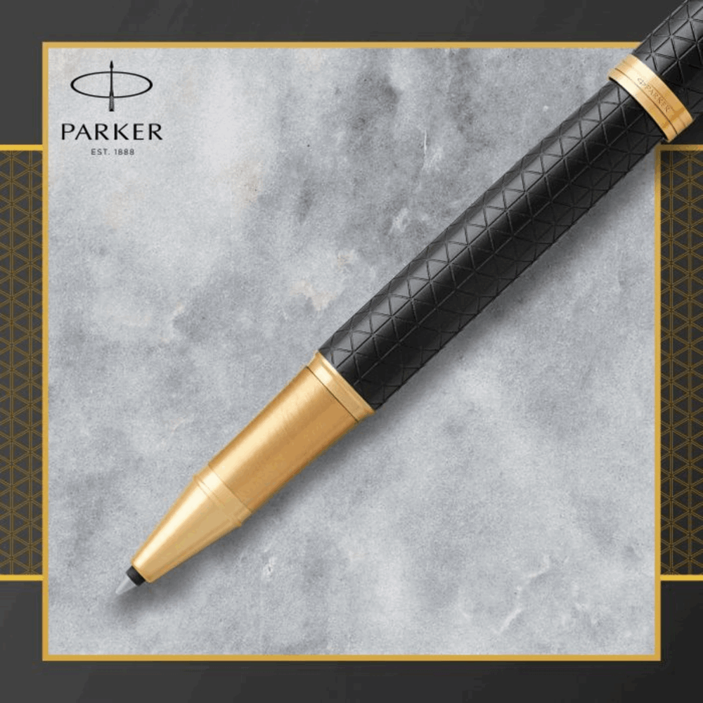 PARKER ΣΤΥΛΟ ROLLER IM PRM BLACK GOLD GT R.B. 1159.3002.12