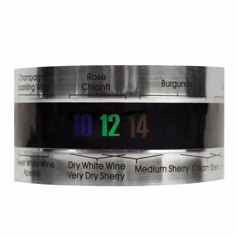KIKKERLAND WINE BOTTLE THERMOMETER