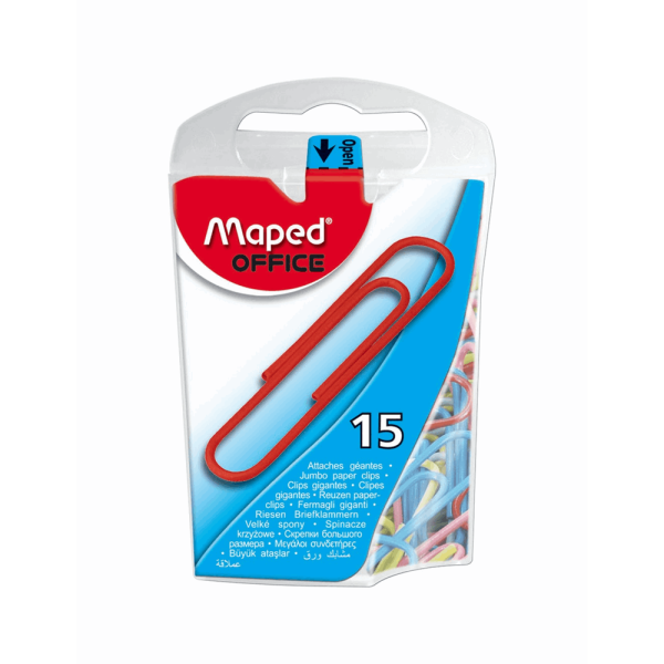 MAPED ΣΥΝΔΕΤΗΡΕΣ ΜΕΓΑΛΟΙ 50mm 15τμχ DISPENSER 342011
