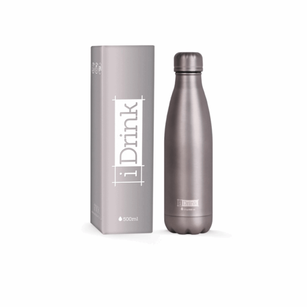 I-DRINK ΠΑΓΟΥΡΙ ΘΕΡΜΟΣ 500ml  ΜΑΤ ΓΚΡΙ ID0023