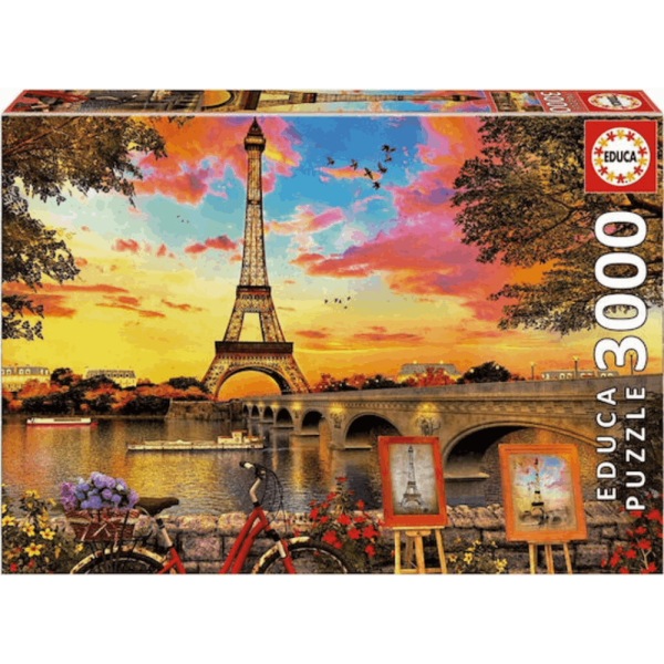 EDUCA ΠΑΖΛ SUNSET IN PARIS - FRANCE - 3000 - 120Χ85cm