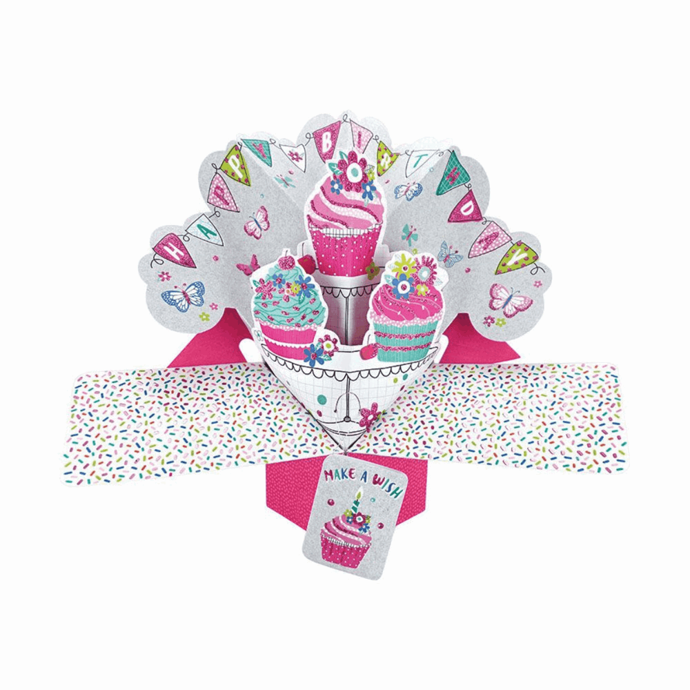 SUKI POP-UP ΚΑΡΤΑ ΕΥΧΕΤΗΡΙΑ ΓΕΝΕΘΛΙΑ CUPCAKES 134