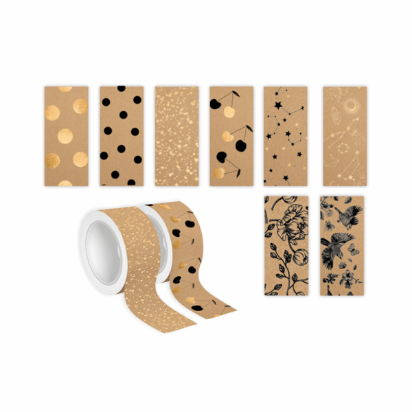 INTERDRUK ΑΥΤΟΚΟΛΛΗΤΗ ΧΑΡΤΟΤΑΙΝΙΑ ΧΕΙΡΟΤΕΧΝΙΑΣ KRAFT WASHI 15mmx5m 304070