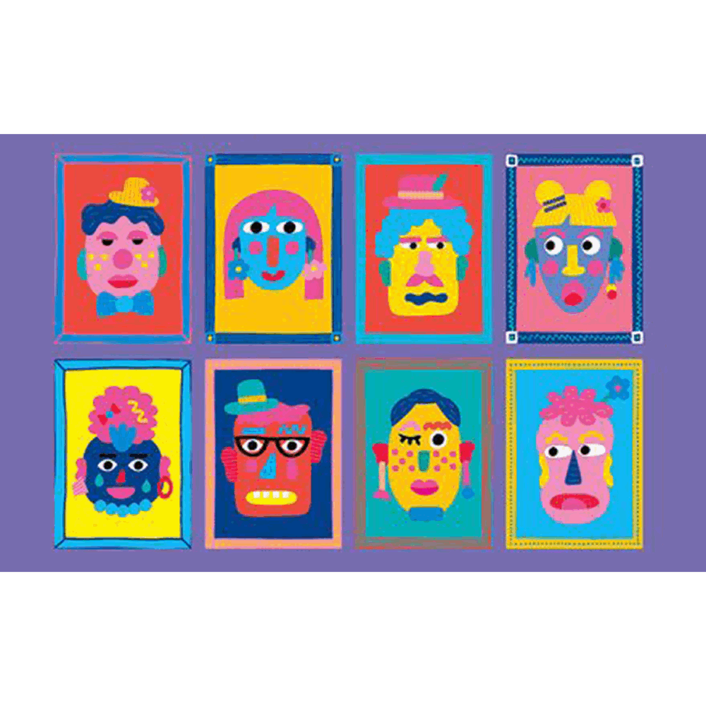 LES ATELIERS ΚΑΛΛΙΤΕΧΝΙΚΟ ΠΑΙΧΝΙΔΙ ΔΗΜΙΟΥΡΓΙΑΣ  FUNNY PORTRAITS (3+) - ΑΣΤΕΙΑ ΠΟΡΤΡΑΙΤΑ GJ