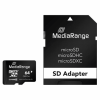 MediaRange Micro SDXC Class 10 With SD Adaptor 64 GB eXtended Capacity MR955