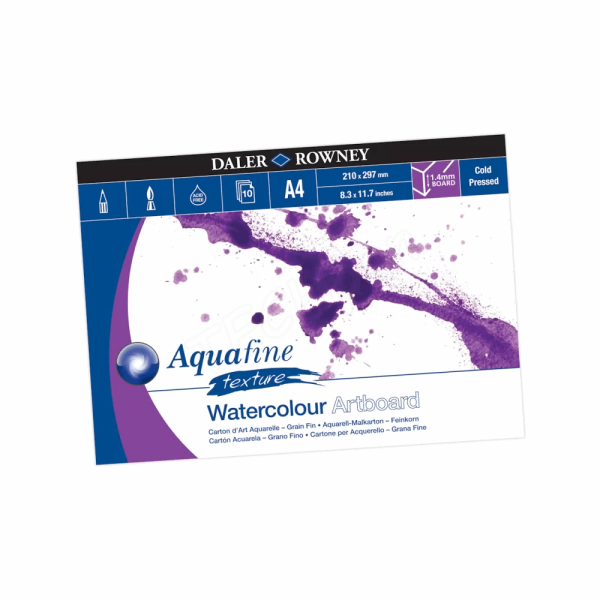 DALER ROWNEY SIMPLY DAL AQUAFINE WC ARTBOARD PAD A4 10SH 304601410