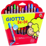 GIOTTO BEBE ΞΥΛΟΜΠΟΓΙΕΣ LARGE PENCILS SUPER WASHABLE ΣΕΤ 12τμχ ΜΕ ΞΥΣΤΡΑ ΓΙΑ ΗΛΙΚΙΕΣ 2+ 000466500