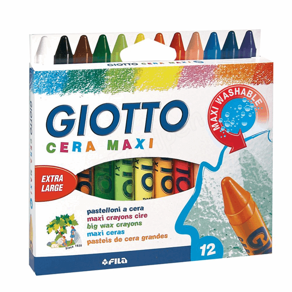 GIOTTO ΚΗΡΟΜΠΟΓΙΕΣ 9cm 12τμχ CERA 000281200