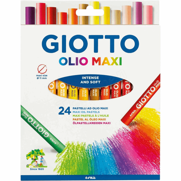 GIOTTO ΛΑΔΟΠΑΣΤΕΛ OLIO 7cm 24τμχ CERA 000293800