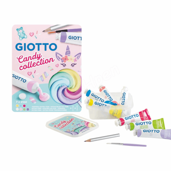 GIOTTO BOX 7x21ml POSTER PAINT TUBES CANDY 000302100
