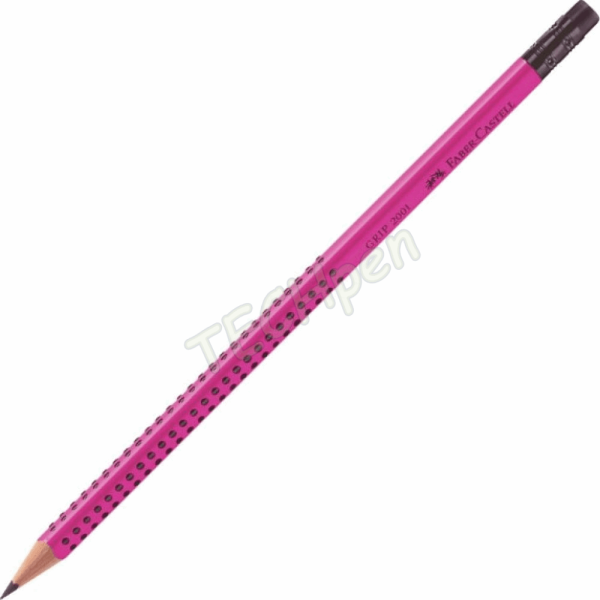 FABER CASTELL ΜΟΛΥΒΙ HB ΓΟΜΑ GRIP MAGENTA OF100-156-095 12310836