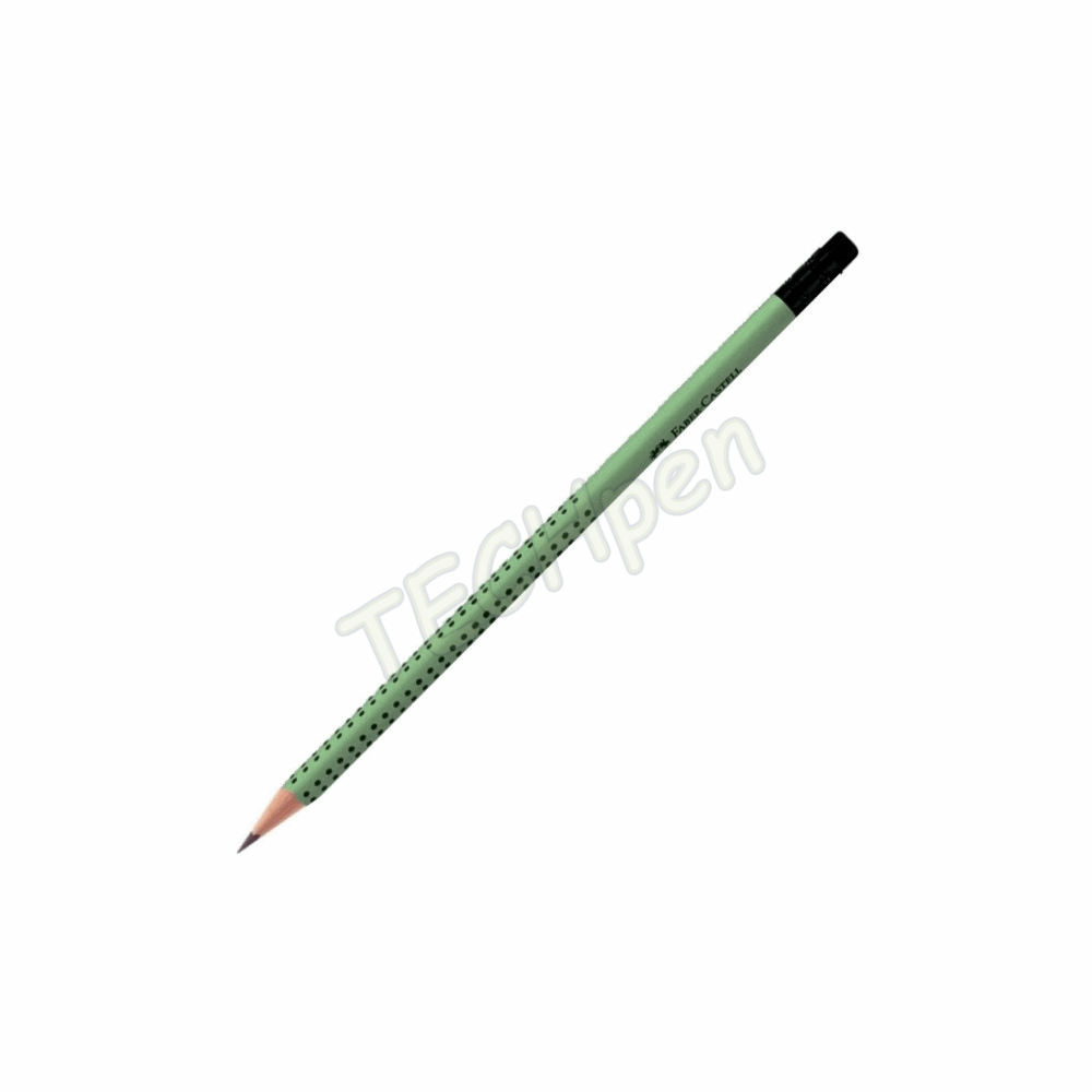 FABER CASTELL ΜΟΛΥΒΙ HB ΜΕ ΓΟΜΑ GRIP OLIVE OF100-156-096