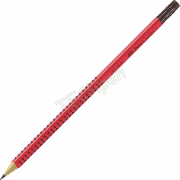 FABER CASTELL ΜΟΛΥΒΙ B ΜΕ ΓΟΜΑ GRIP OF100-146-503 ΚΟΚΚΙΝΟ 12311023