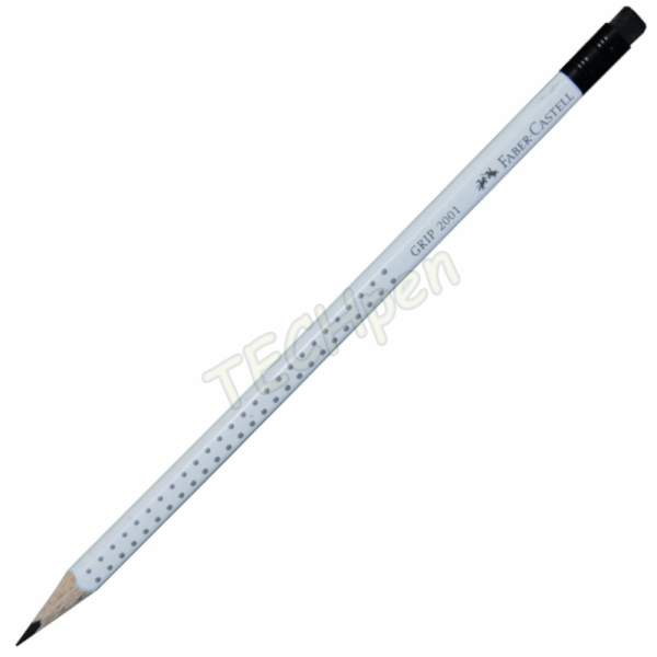 FABER CASTELL ΜΟΛΥΒΙ HB ΜΕ ΓΟΜΑ GRIP 2001 OF100-058-762 ΛΕΥΚΟ 12308010