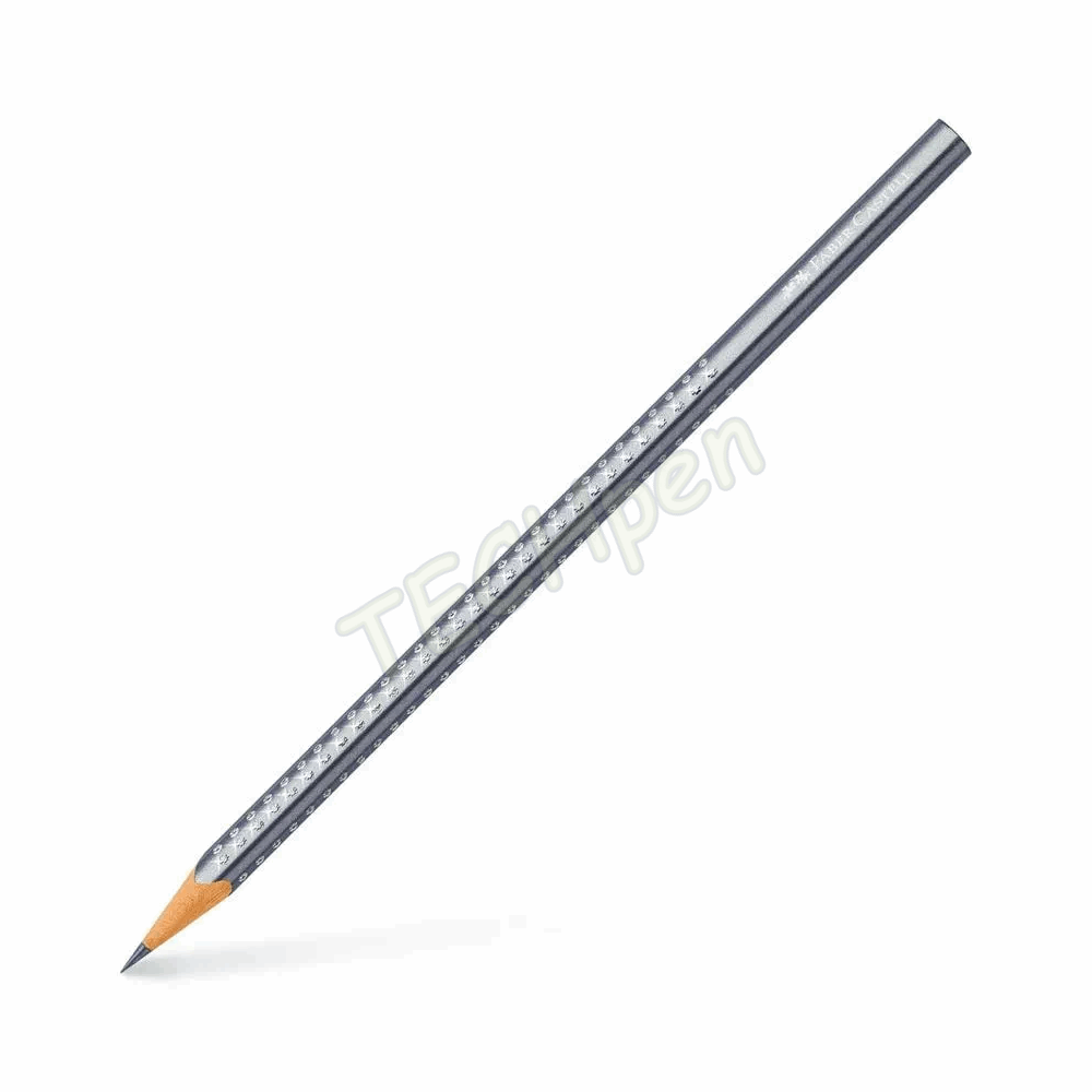 FABER CASTELL ΜΟΛΥΒΙ B SPARKLE 2018 SILVER METAL 118338