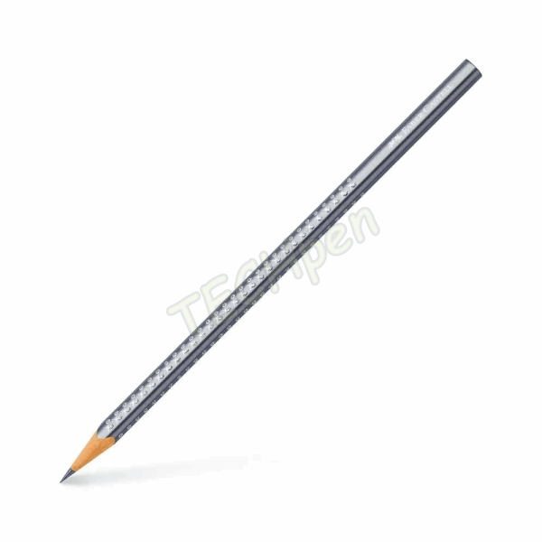 FABER CASTELL ΜΟΛΥΒΙ B SPARKLE 2018 SILVER METAL 118338