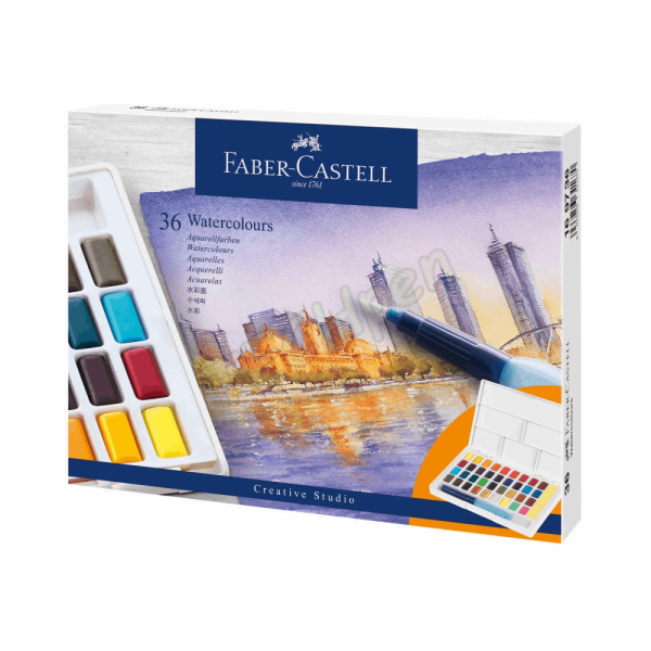 FABER CASTELL ΚΑΣΕΤΙΝΑ ΤΑΜΠΛΕΤΕΣ ΑΚΟΥΑΡΕΛΑΣ ΣΕΤ 36τμχ AG169736 12310120