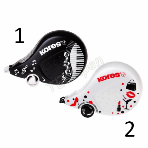 KORES ΔΙΟΡΘΩΤΙΚΗ ΤΑΙΝΙΑ ΛΕΥΚΟ/ΜΑΥΡΟ KR84972