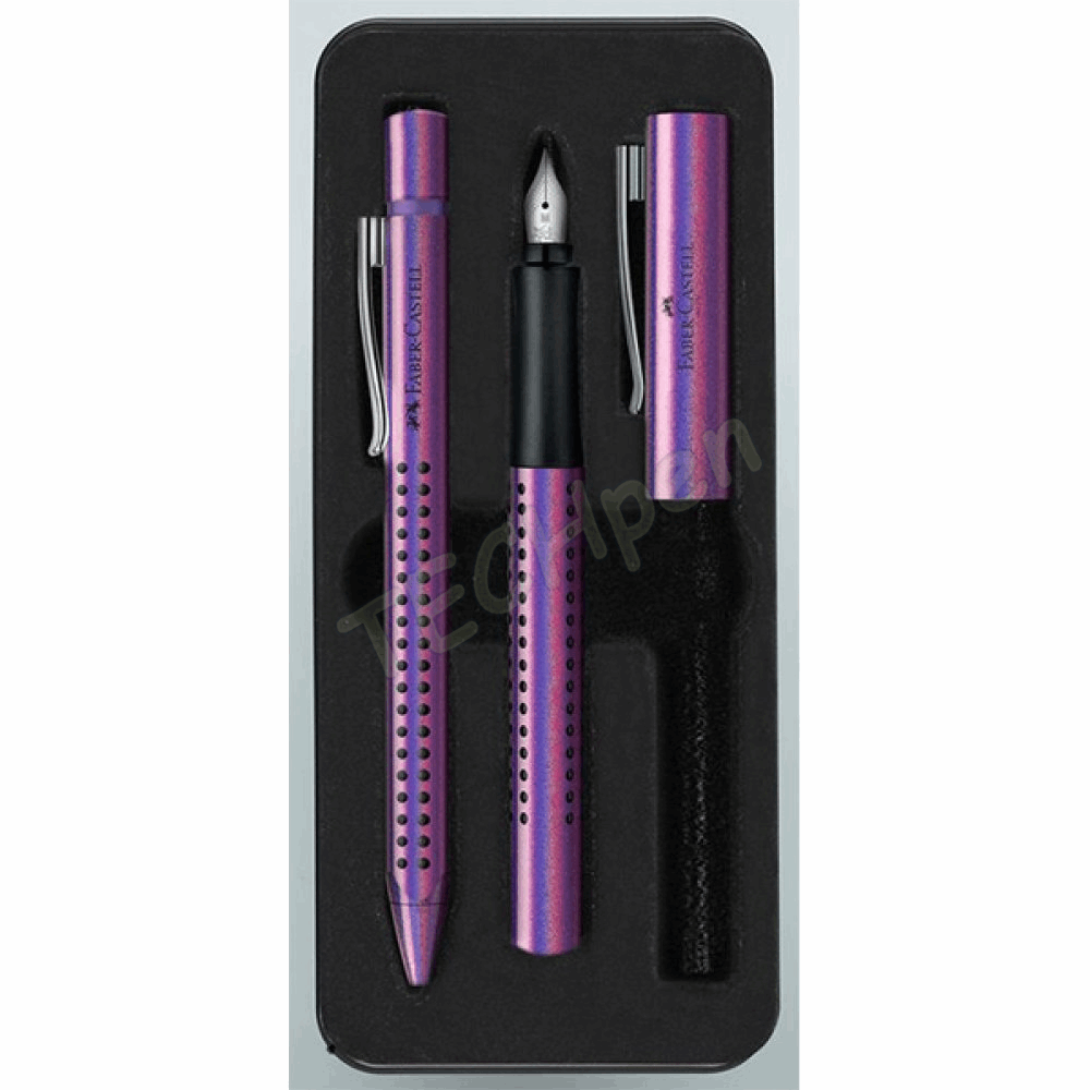 FABER CASTELL ΣΕΤ ΔΩΡΟΥ ΠΕΝΑ+ΣΤΥΛΟ GRIP EDITION OF201534 GLAM ΒΙΟΛΕΤΙ 12310649