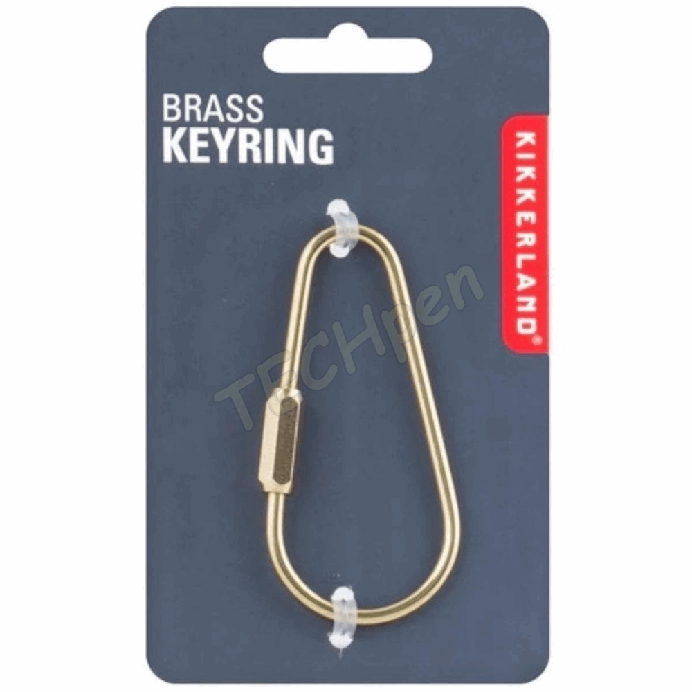 KIKKERLAND BRASS KEY RING ASST KR91- A