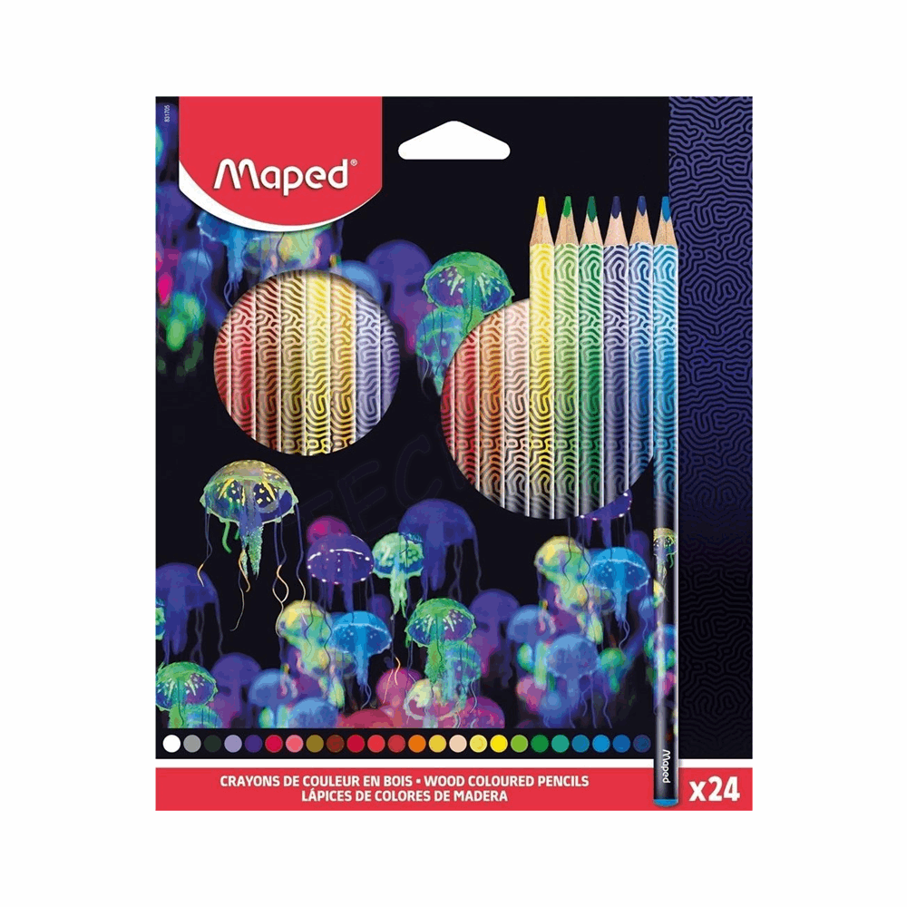 MAPED ΣΧΟΛΙΚΕΣ ΞΥΛΟΜΠΟΓΙΕΣ DEEPSEA ΣΕΤ 24τμχ 831705