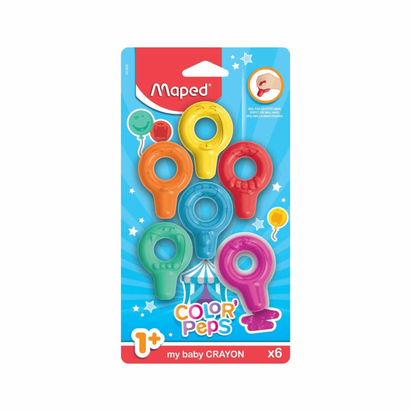 MAPED ΚΗΡΟΜΠΟΓΙΑ COLORPEPS MY BABY CRAYON 6τμχ ΓΙΑ ΗΛΙΚΙΕΣ 1+ 863806