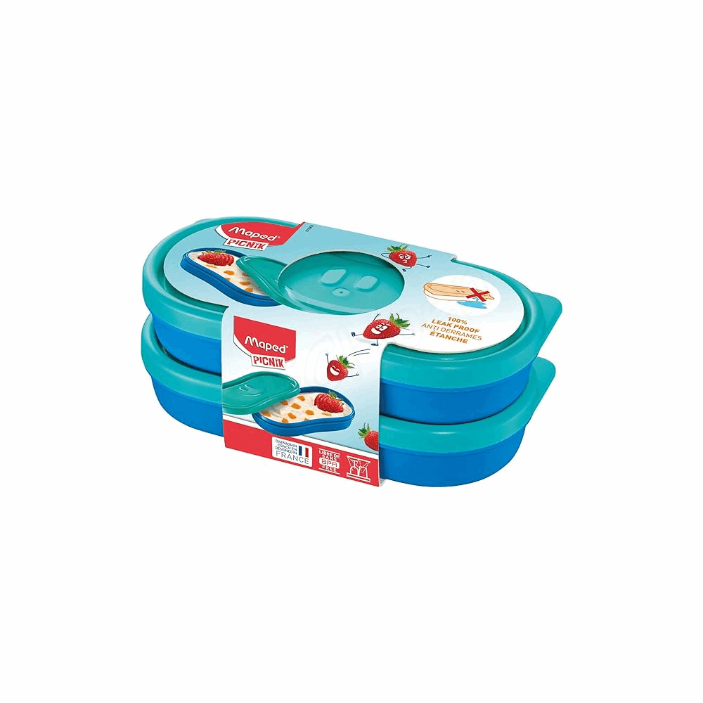 MAPED ΣΕΤ 2 ΦΑΓΗΤΟΔΟΧΕΙΑ ΣΝΑΚ CONCEPT 1 ΜΠΛΕ 2Χ150ml 870903