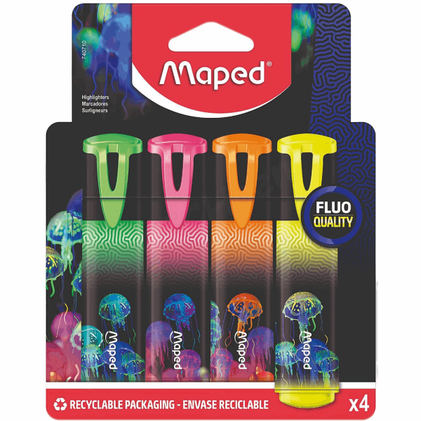MAPED ΥΠΟΓΡΑΜΜΙΣΤΗΣ DEEPSEA BLISTER X 4 740710