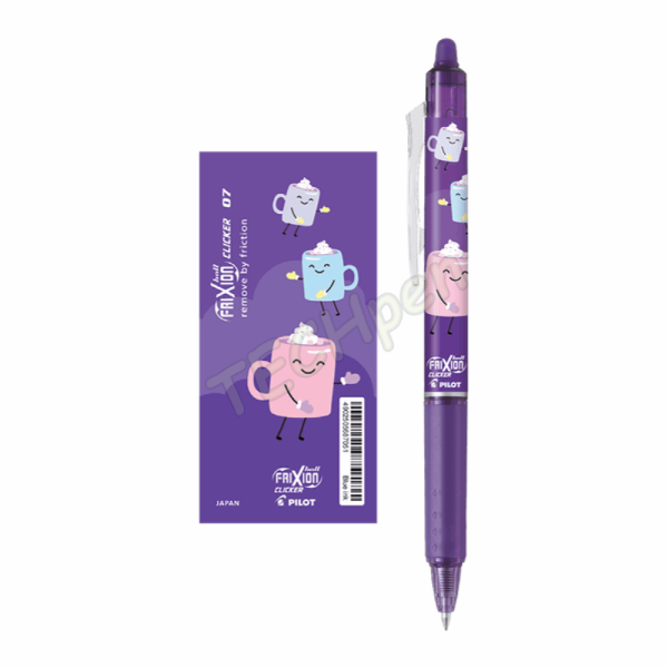 PILOT ΣΤΥΛΟ FRIXION CLICKER (ΜΠΛΕ 0.7mm) SWEET PARADISE ΣΩΜΑ ΜΩΒ DFF458869
