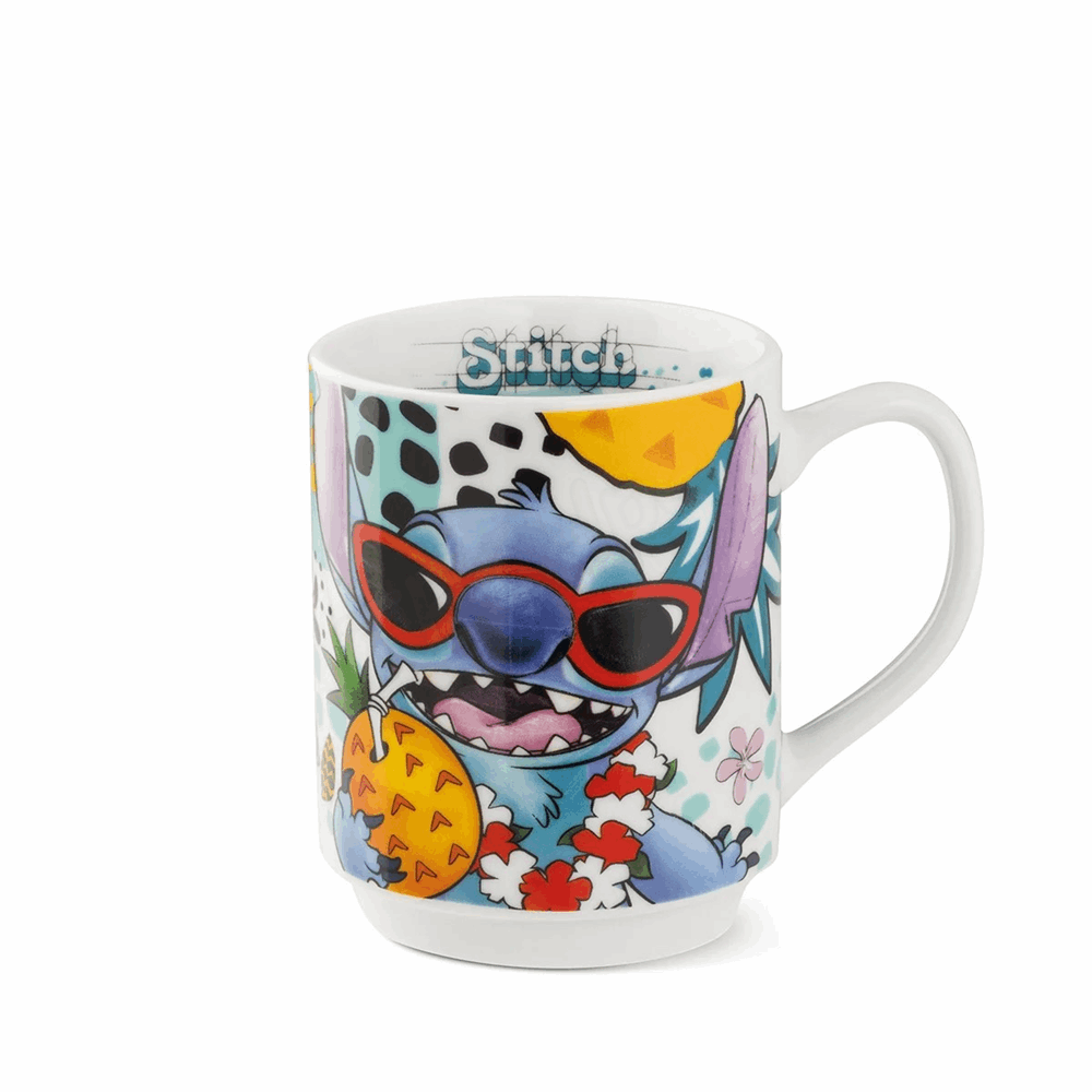 DISNEY ΚΟΥΠΑ STITCH ΑΣΠΡΗ 350ml EG122009
