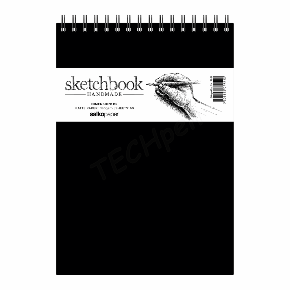 SALKO ΤΕΤΡΑΔΙΟ ΣΠΙΡΑΛ SKETCHBOOK HANDMADE (Β5) 17 Χ 25 7951