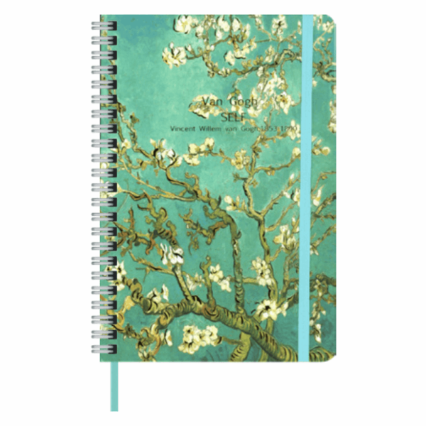 SALKO ΣΗΜΕΙΩΜΑΤΑΡΙΟ VAN GOGH ΣΠΙΡΑΛ & ΛΑΣΤΙΧΟ Α5 4060
