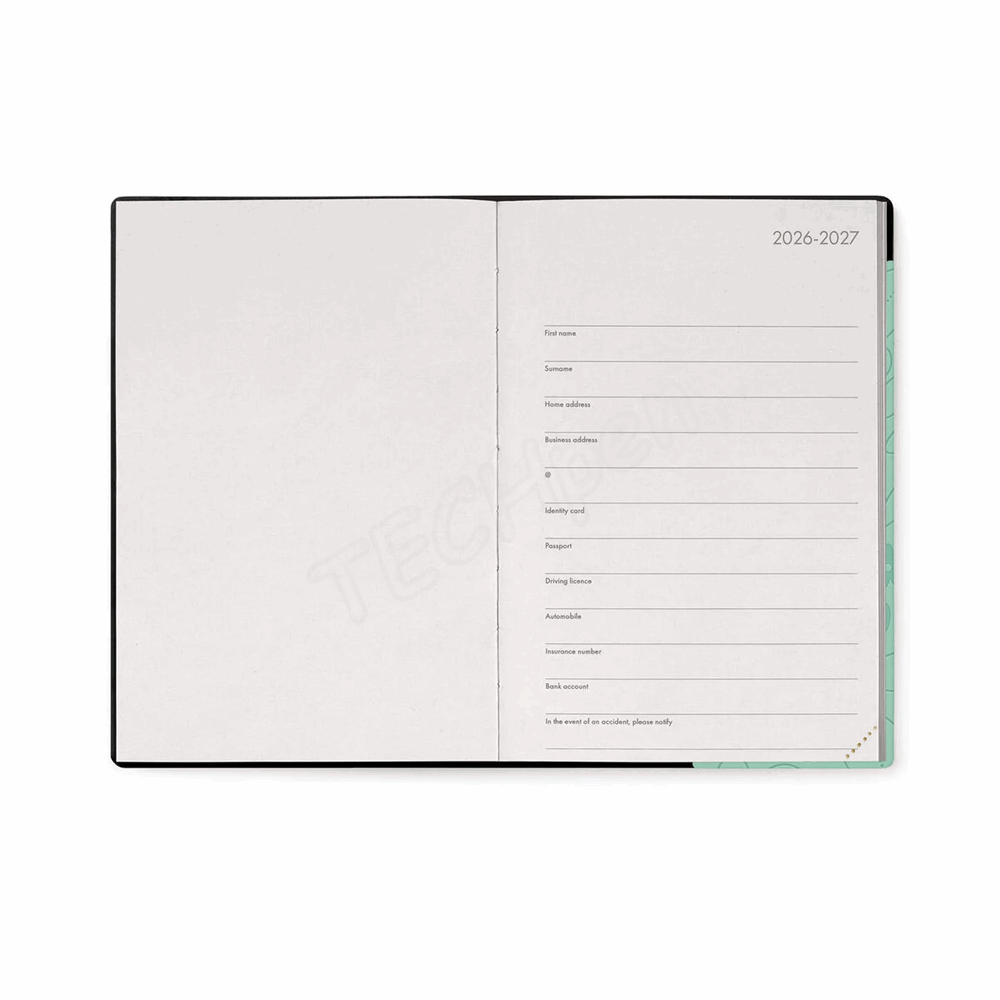 LEGAMI AG2716022 16-MONTH DIARY 2027 - BOTANIC GARDEN - MEDIUM - DAILY