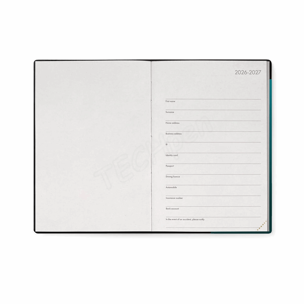 LEGAMI AG2716031 16-MONTH DIARY 2027Y - DEEP TEAL - MEDIUM - WEEKLY