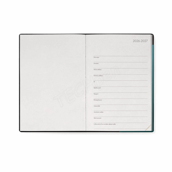 LEGAMI AG2716031 16-MONTH DIARY 2027Y - DEEP TEAL - MEDIUM - WEEKLY
