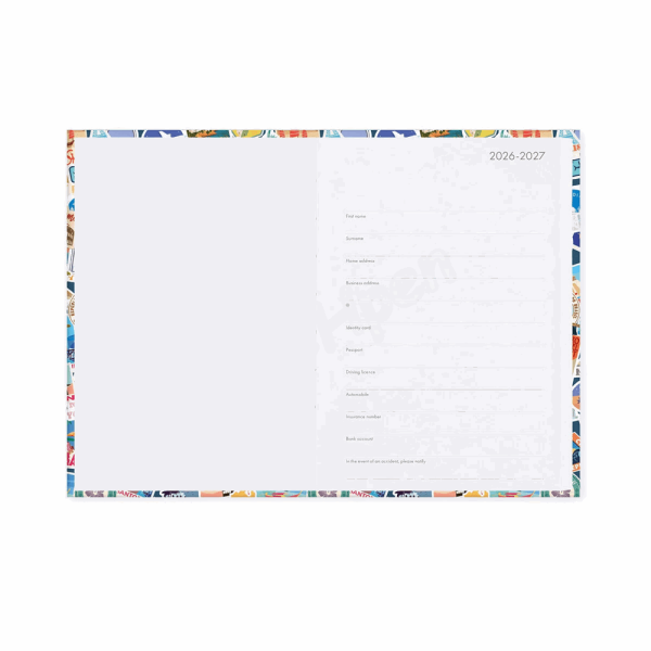 LEGAMI AG2716042 16-MONTH DIARY 2027 - TRAVEL - STICKERS - MEDIUM - DAILY