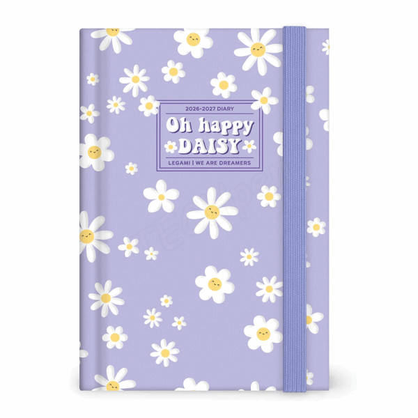 LEGAMI AG2716045 16-MONTH DIARY 2027 - DAISY - LILAC - MEDIUM - DAILY