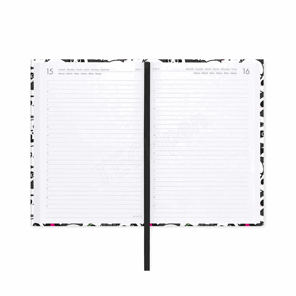 LEGAMI AG2716046 16-MONTH DIARY 2027 - PANDA - MEDIUM - DAILY