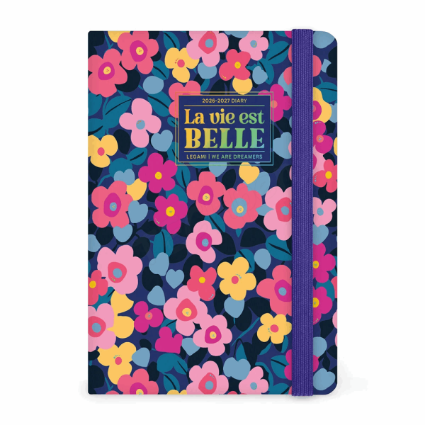 LEGAMI AG2716058 16-MONTH DIARY 2027 - FLOWERS - MEDIUM - WEEKLY