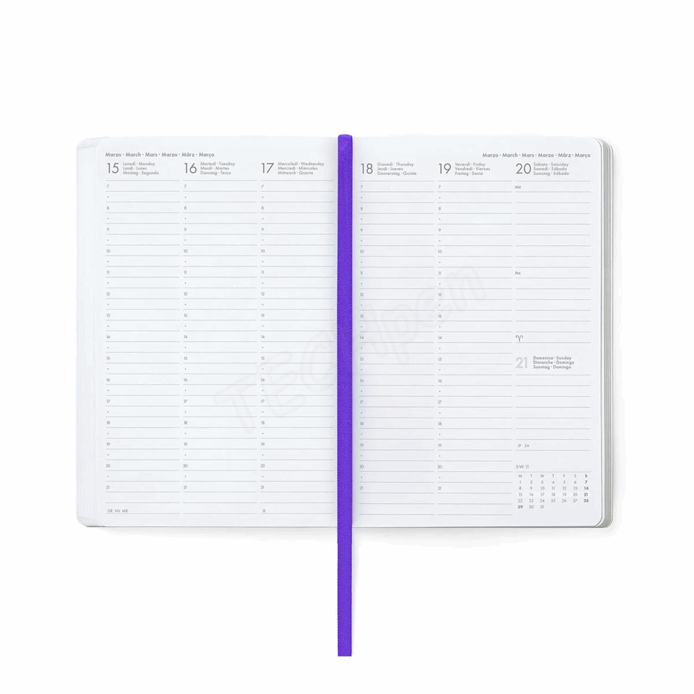 LEGAMI AG2716058 16-MONTH DIARY 2027 - FLOWERS - MEDIUM - WEEKLY