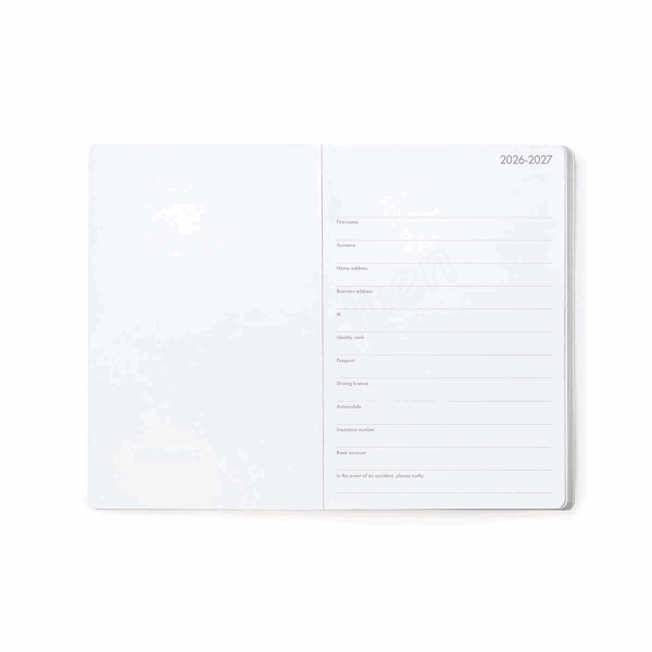 LEGAMI AG2716060 16-MONTH DIARY 2027 - TRAVEL - STICKERS - MEDIUM - WEEKLY